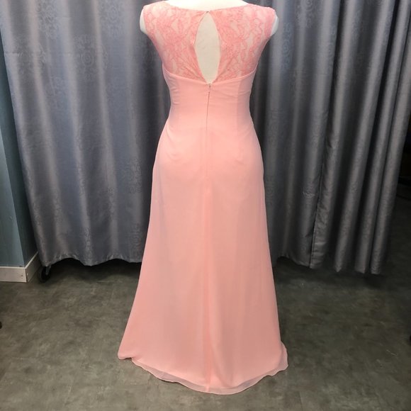 NEW Coral Blush  Mother of the Bride/Groom Elegant Formal Long Dress Bridesmaid - Picture 9 of 14